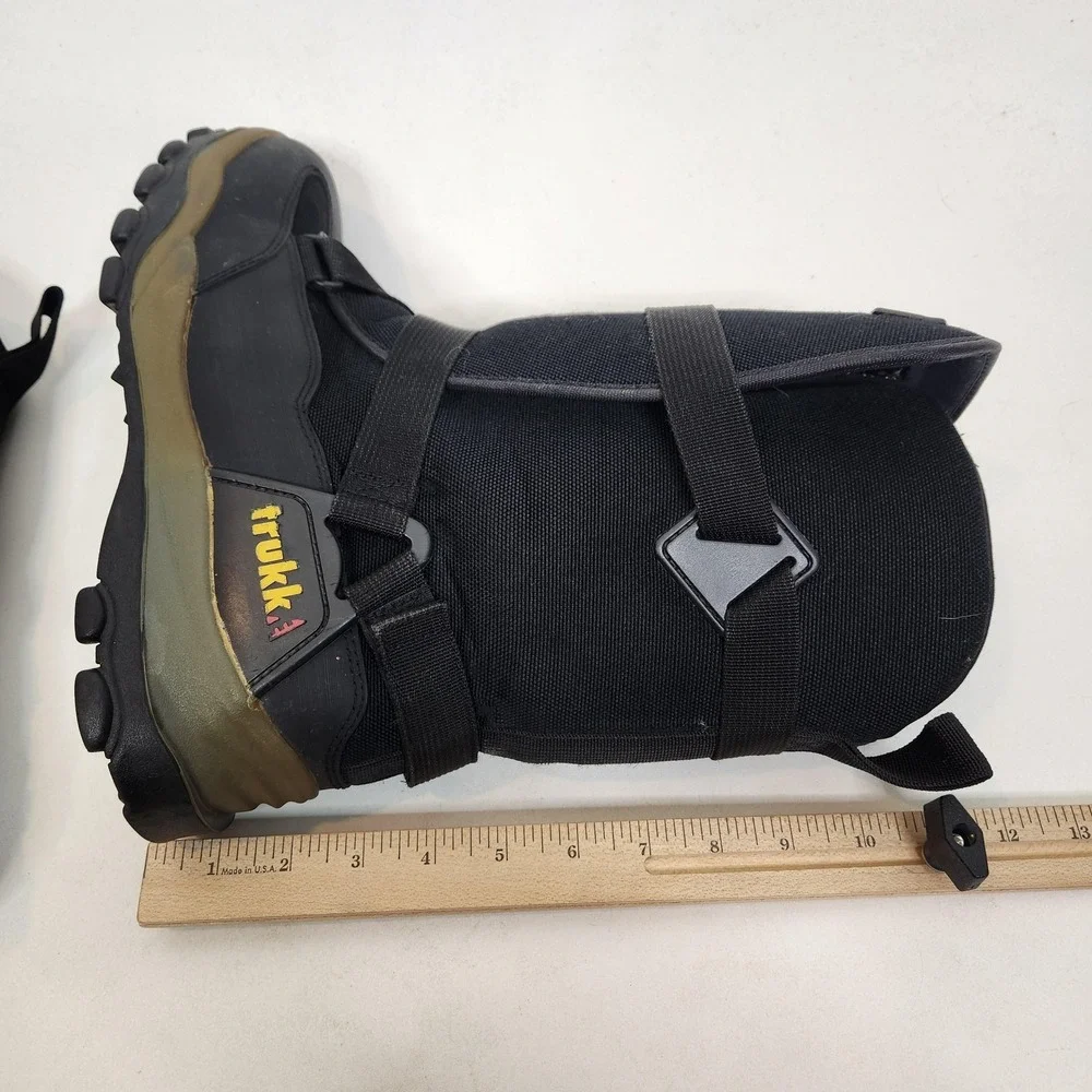 TRUKKE Snowmobile Boots Mens 9 Black Nylon Insulated Winter‎ Slip Resistant